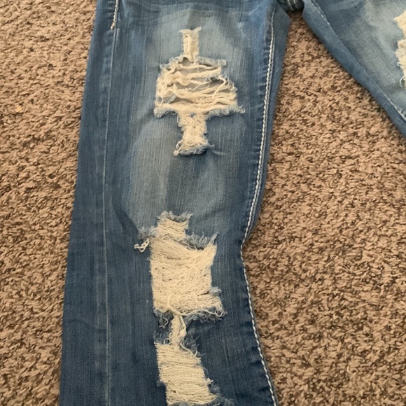 Size 6 ripped flare blue jeans - Picture 5 of 7